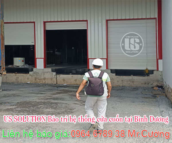 US SOLUTION bảo trì cửa cuốn tại Bình Dương