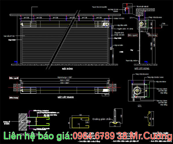 Cửa cuốn nhôm 11m