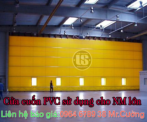 Cửa cuốn PVC cho NM lớn
