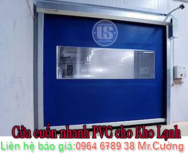 Cửa cuốn nhanh PVC cho kho lạnh