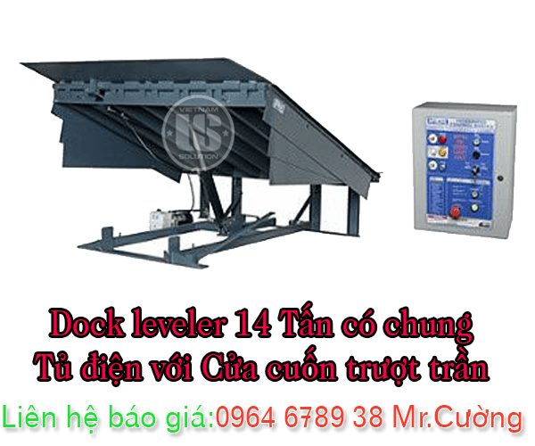 Dock leveler 14 tấn dùng chung tủ điện với của trượt trần