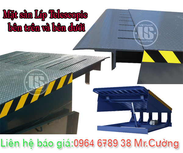 Mặt sàn lip telescopic của Dock leveler