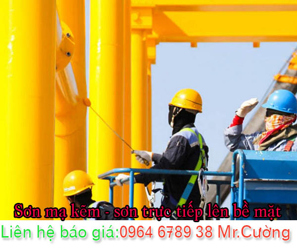 Sơn mạ kẽm sơn trực tiếp lên bề mặt